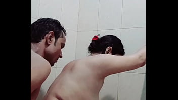 Sweaty Desi Fuck Session In The Bathroom
