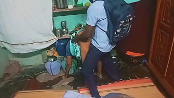Auntie’s Forbidden Lesson With The Indian Student At Home