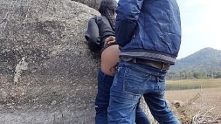 Wild Indian Lovers Fuck Outdoors By The River – Public Sex Video
