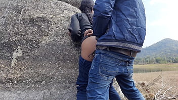 Wild Indian Lovers Fuck Outdoors By The River – Public Sex Video